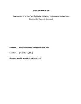 Development of 'Strategy' and 'Facilitating Mechanism' For