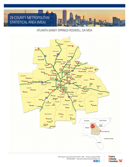 29 County Metropolitan Statistical Area (MSA