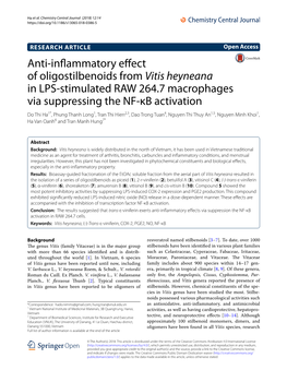 Anti-Inflammatory Effect of Oligostilbenoids