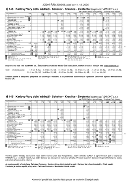 U 145 Karlovy Vary Dolní Nádraží