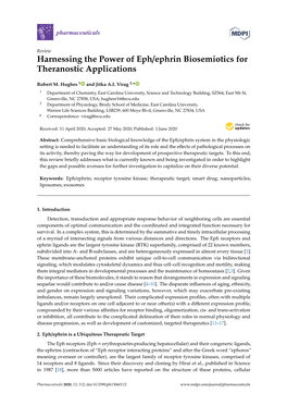 Harnessing the Power of Eph/Ephrin Biosemiotics for Theranostic Applications