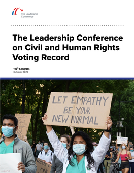 The Leadership Conference on Civil and Human Rights Voting Record