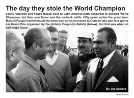 The Day They Stole the World Champion