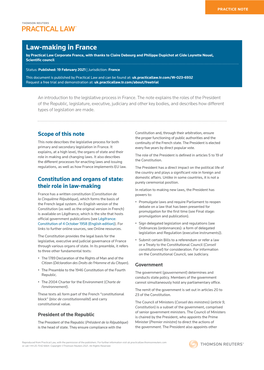 Télécharger Law-Making in France