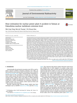 Journal of Environmental Radioactivity 155-156 (2016) 71E83