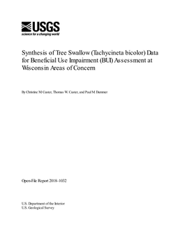 Synthesis of Tree Swallow (Tachycineta Bicolor) Data for Beneficial Use Impairment (BUI) Assessment at Wisconsin Areas of Concern