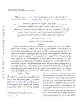 Arxiv:2101.00013V2 [Astro-Ph.GA] 3 Aug 2021