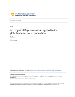 An Empirical Bayesian Analysis Applied to the Globular Cluster Pulsar Population P