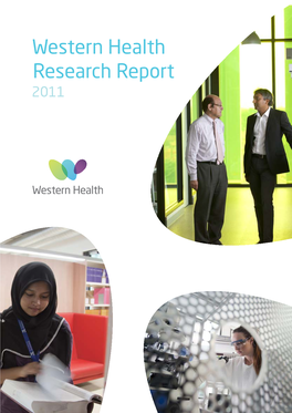 Research Report 2011 OUR VISION Together, Caring for the West