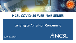 Ncsl Covid-19 Webinar Series