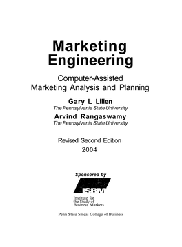 Marketing Engineering