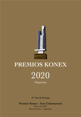 PREMIOS KONEX 2020 Deportes