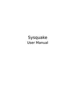 Sysquake User Manual 2 Sysquake User Manual ©1999-2012, Calerga Sàrl