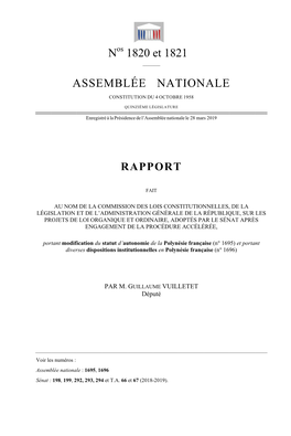 A ASSE EMBL 1820 LÉE Et 182 NAT 21 TION NALE