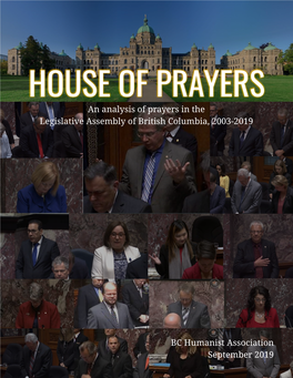 An Analysis of Prayers in the Legislative Assembly of British Columbia, 2003-2019