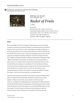 Basket of Fruits C