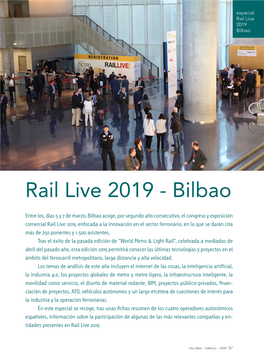 Rail Live 2019 Bilbao