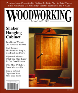 Woodworking Magazine, Spring 2004