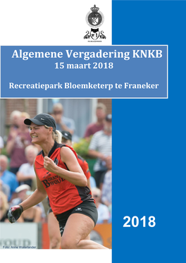 Algemene Vergadering KNKB 15 Maart 2018