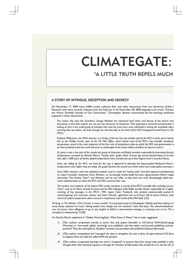 Climategate: "A Little Truth Repels Much