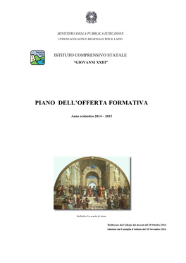 Piano Dell'offerta Formativa