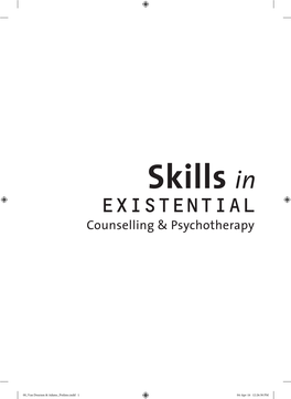 The Framework of Existential Therapy