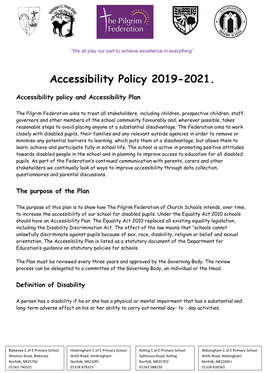 Accessibility Policy 2019-2021