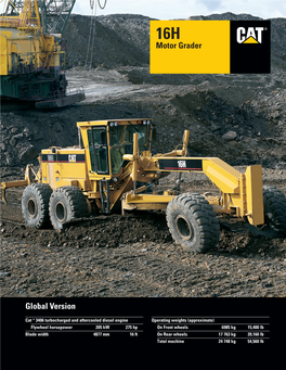 16H Global Motor Grader : AEHQ5272