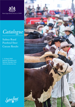 2021 Sydney Royal Purebred Carcase Results Catalogue