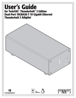 User's Guide for Twin10g™ Thunderbolt