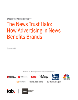 The News Trust Halo: How Advertising in News Benefits Brands