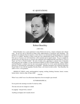 Robert Benchley