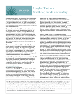 Longleaf Partners Small-Cap Fund Commentary