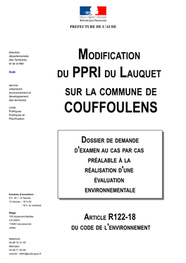 COUFFOULENS Publiques Et Planification