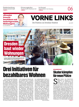 Vorne Links Bedarfsgerechte Die Fraktion Im Dresdner Stadtrat Juni 2019 Wohnungen« Dr