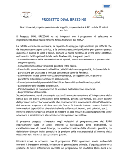 Scarica Il Progetto Anare in Formato