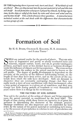 Formation of Soil