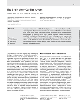 The Brain After Cardiac Arrest