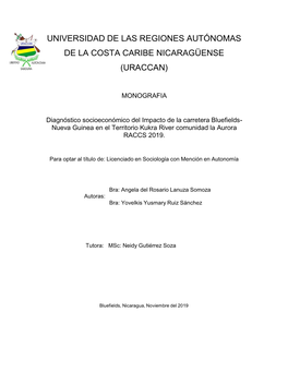 Universidad De Las Regiones Autónomas De La Costa Caribe Nicaragüense
