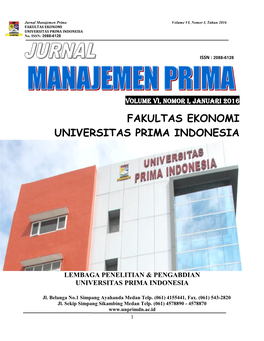 FAKULTAS EKONOMI UNIVERSITAS PRIMA INDONESIA No