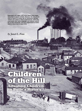 Children of the Hill Situating Children in Butte’S History