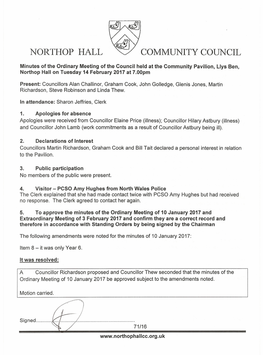 Northop Hall Community Council