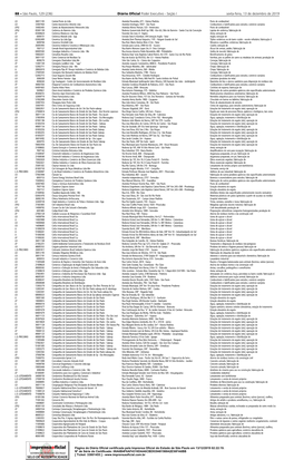 88 – São Paulo, 129 (236) Diário Oﬁ Cial Poder Executivo - Seção I Sexta-Feira, 13 De Dezembro De 2019