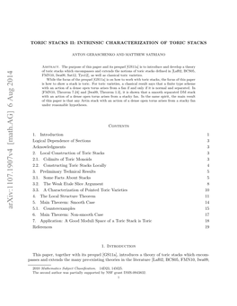 Toric Stacks II: Intrinsic Characterization of Toric Stacks