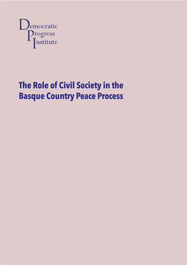 The Role of Civil Society in the Basque Country Peace Process