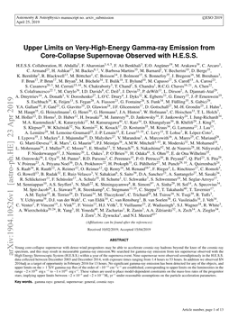 Upper Limits on Very-High-Energy Gamma-Ray Emission from Core-Collapse Supernovae Observed with HESS