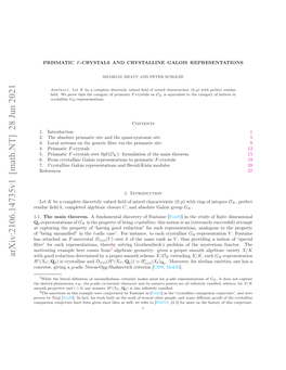 Prismatic $ F $-Crystals and Crystalline Galois Representations