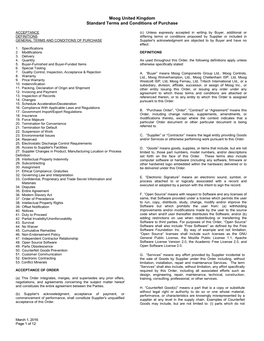 UK Supply Chain Terms and Conditions of Purchase FINAL 1 March 2016