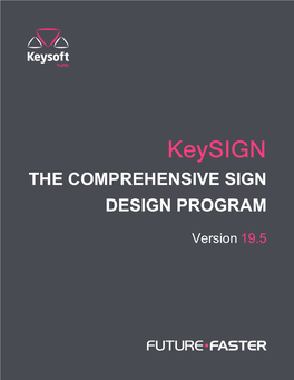 Keysign the COMPREHENSIVE SIGN DESIGN PROGRAM