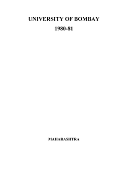 MAHARASHTRA UNIVERSITY of BOMBAY 1980-81-D02732.Pdf